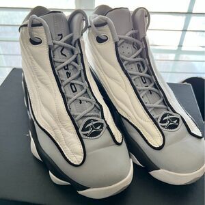 Air Jordan Pro Strong BG Basketball Shoes Youth 6.5Y Wolf Grey Black White